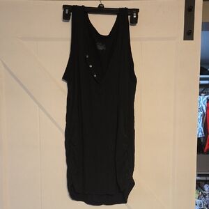Cuddl Duds Black Snap Maternity Tank